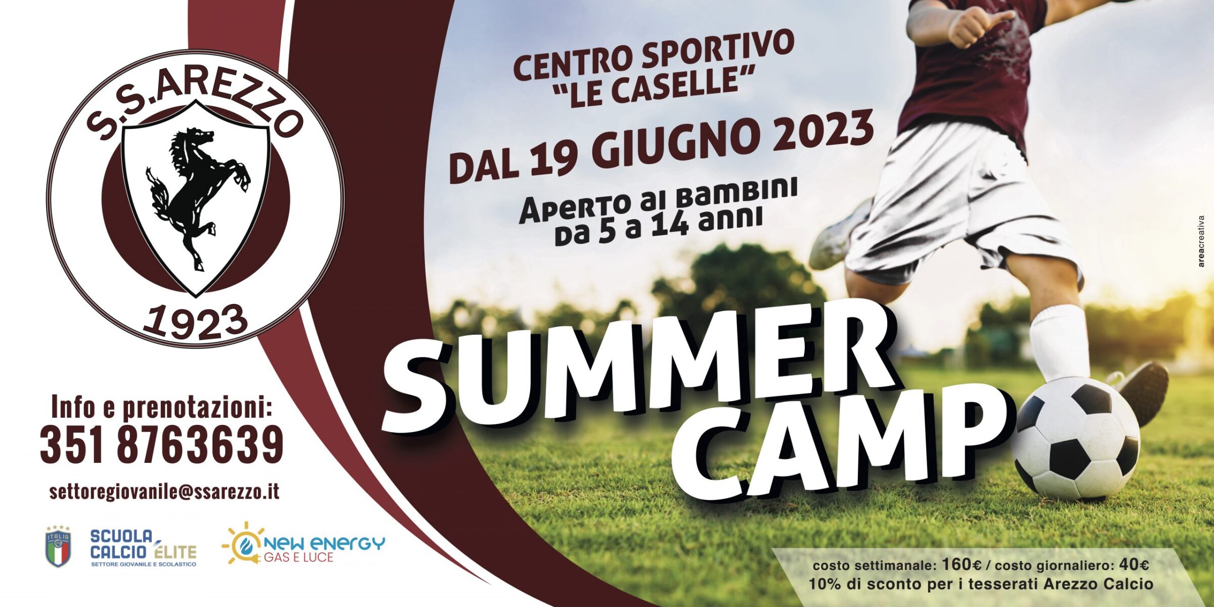 Arezzo ecco il Summer Camp 2023